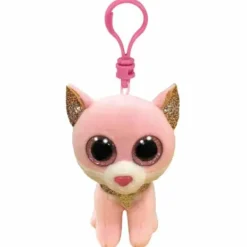 TY Peluches Porte-clés|Peluche Beanie Boo'S Porte-clés Fiona Le Chat