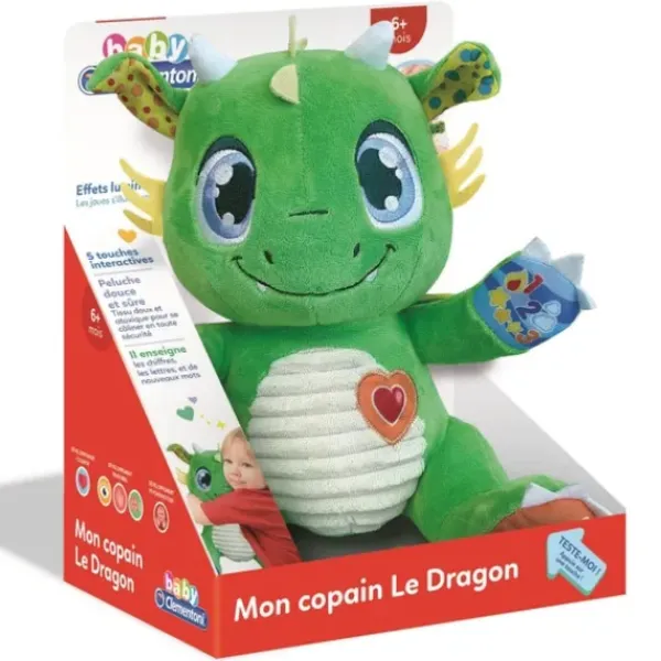 Clementoni Peluches Interactives|Peluche D'Eveil Mon Copain Le Dragon