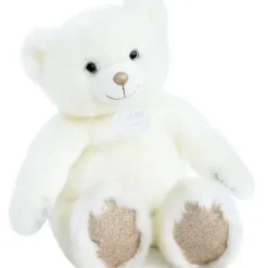 Histoire d'ours Ours En Peluche|Peluche Ours Collection Blanc Poudre 40 Cm