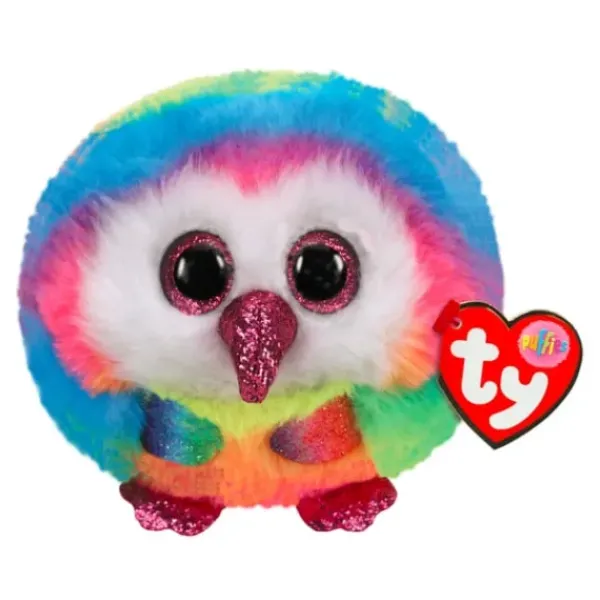 TY Mini Peluches|Peluche Puffies Owen Le Hibou 9 Cm