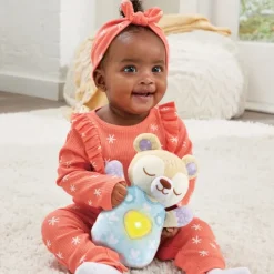 VTech Peluche Veilleuse - Mon Ourson Lumi Dodo Bleu- Veilleuses