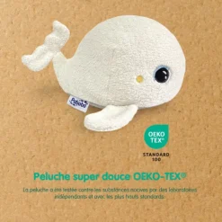 Pabobo Peluche Veilleuse Musicale Beluga- Veilleuses
