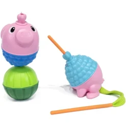 Lalaboom Perles Educatives A Assembler Animaux De La Ferme - 25 Pieces- Jouets À Emboîter, À Empiler