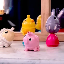 Lalaboom Perles Educatives A Assembler Animaux De La Ferme - 41 Pieces- Jouets À Emboîter, À Empiler