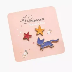 Moulin Roty Pin'S Chat Et Etoiles- Bijoux & Montres Enfants