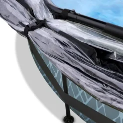 Exit Toys Piscine Stone 360 X 76 Avec Pompe Filtrante Et Dome- Bouées Jeux Gonflables Et Piscines