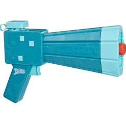 Nerf Pistolet A Eau Glow Squid - Super Soaker Minecraft- Pistolets À Eau