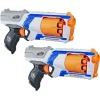 Nerf Pistolets Elite Strongarm - Pack 2 Blasters- Nerf Et Jeux De Tirs