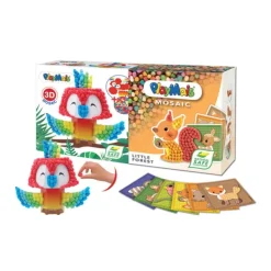 Playmais Perroquet Et Renard 3D- Découpage, Collage, Pliage