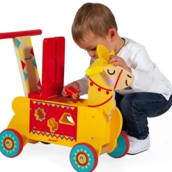 Janod Porteur En Bois Lama- Porteurs & Jouets À Bascules