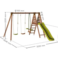 Soulet Portique En Bois Jonquille- Balancoires Et Portiques
