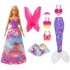 Mattel Barbie Et Poupées Mannequin|Poupee Barbie Dreamtopia Et Ses 3 Tenues