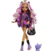 Mattel Poupées|Poupee Clawdeen Wolf Et Son Animal De Compagnie - Monster High