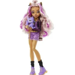 Mattel Poupées|Poupee Clawdeen Wolf Et Son Animal De Compagnie - Monster High