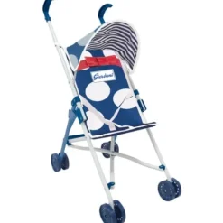 LOVE BEBE Poussettes Poupons|Poussette Poupon Bleu A Pois