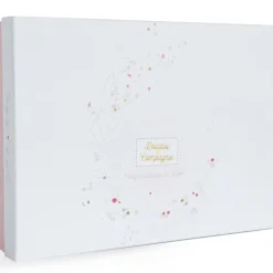 Doudou Et Compagnie Protege Carnet De Sante Et Doudou Sucre Rose- Coffret Cadeaux, Naissance
