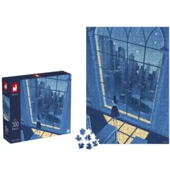 Janod Puzzles Enfants De 250 À 1000 Pièces|Puzzle 500 Pieces - La Nuit Bleue
