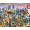 Educa Puzzle 1500 À 3000 Pièces|Puzzle 1500 Pieces – Les Gratte-Ciels D'Asie