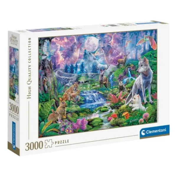 Clementoni Puzzles Adultes|Puzzle 3000 Pieces - Moonlit Wild