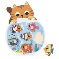 Janod Puzzle Bébé / Enfant|Puzzle 6 Pieces Aquarium