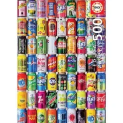 Educa Puzzles Enfants De 50 À 249 Pièces|Puzzle 50 Pieces "Canettes De Soda"