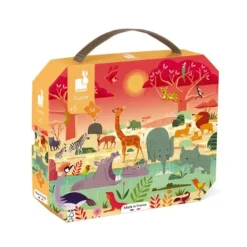 Janod Puzzle Bébé / Enfant|Puzzle 54 Pieces La Reserve Animaliere