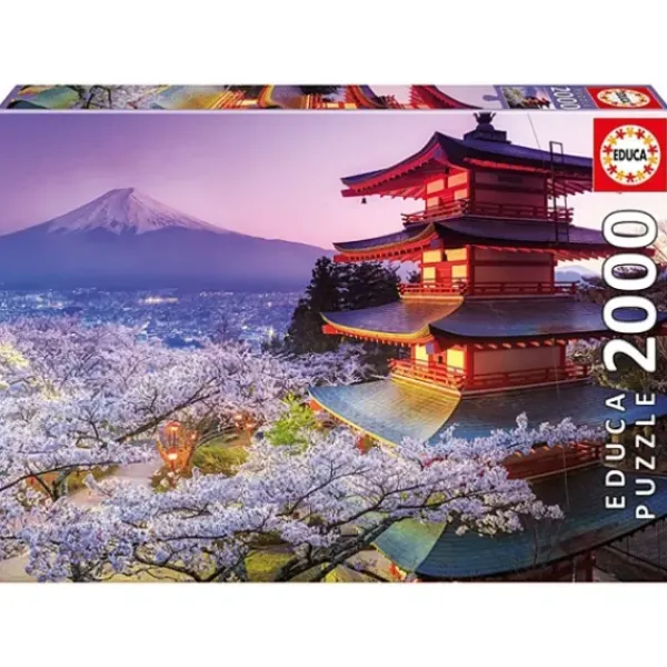 Educa Puzzles Adultes|Puzzle 2000 Pieces Mont Fuji Japon