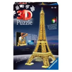 Ravensburger Puzzles 3D|Puzzle 3D Tour Eiffel Illuminee - 216 Pieces