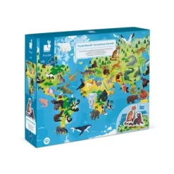 Janod Puzzles Enfants De 50 À 249 Pièces|Puzzle Educatif - Les Animaux 200 Pieces
