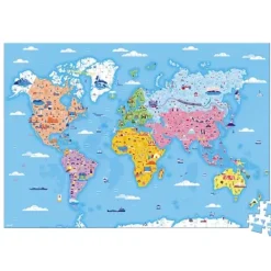 Janod Puzzles Enfants De 250 À 1000 Pièces|Puzzle Educatif - Les Curiosites Du Monde 350 Pieces