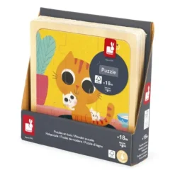 Janod Puzzles Bois|Puzzle En Bois Chat Peanut