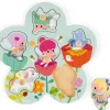 Janod Puzzles Bois|Puzzle En Bois Happy Fairies 6 Pieces