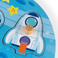 Janod Puzzles Bois|Puzzle En Bois Happy Space 6 Pieces