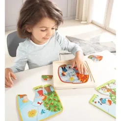 Haba Puzzles Bois|Puzzle En Bois Ma Saison Preferee