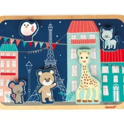 Janod Puzzles Bois|Puzzle En Bois Sophie La Girafe 5 Pieces