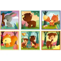 Janod Puzzle Bébé / Enfant|Puzzle Kubkid Les Animaux De La Foret