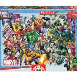 Educa Puzzle 500 À 1000 Pièces|Puzzle Les Heros Marvel - 1000 Pieces