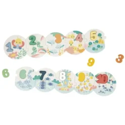 Janod Puzzles Bois|Puzzle Mes Premiers Chiffres
