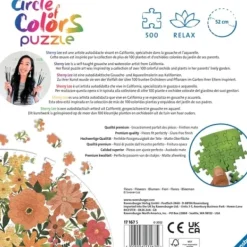 Ravensburger Puzzle 500 À 1000 Pièces|Puzzle Rond 500 Pieces - Fleurs