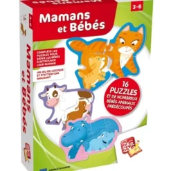 Zig Zag Educatif Puzzle Bébé / Enfant|Puzzles Maman Et Bebes Animaux