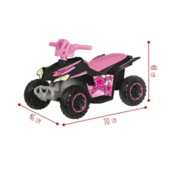 SUN and SPORT Quad Electrique Pink 6 Volt- Quads Électriques