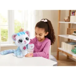 VTech Peluches Interactives|Ruby, Mon Chat Paillettes Magiques