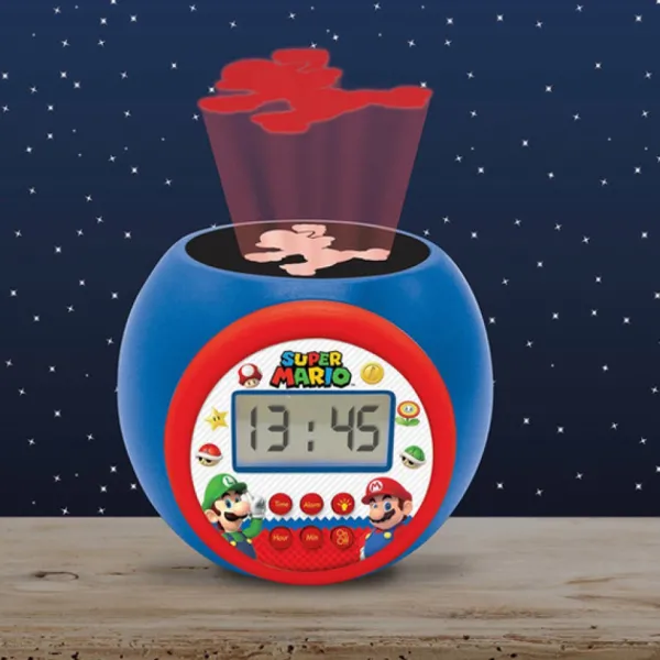Lexibook Réveil Mario Rond Avec Projection- Radios Réveil