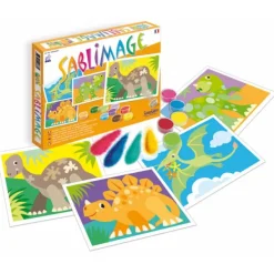 Sentosphere Sablimage Dinosaures- Mosaïque, Sable Et Paillettes