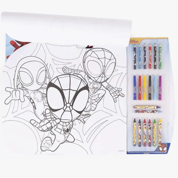 Canenco Set De Coloriage 5 En 1 Spidey And His Amazing Friends- Dessin Et Peinture