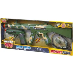Invincible Heroes Set Militaire Avec Mitraillette- Accessoires Déguisements