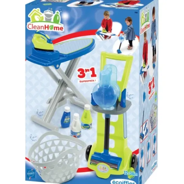 Ecoiffier Nettoyage, Ménage|Set Ménage 3 En 1