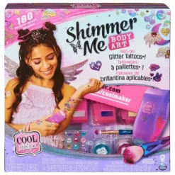 Spin Master Shimmer Me Body Art - Coffret De Tatouages Ephemeres - Cool Maker- Mode, Bijoux, Décoration, Cosmetiques