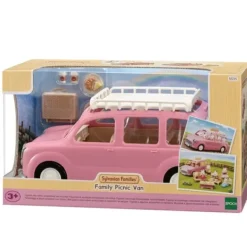 Sylvanian Families Heros & Univers|- 5535 - Le Monospace Rose Et Set De Pique-Nique