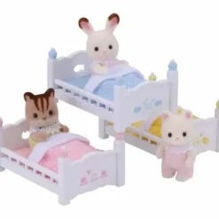 Sylvanian Families Heros & Univers|- 4448 - Les Lits Superposes A 3 Couchettes Bebes